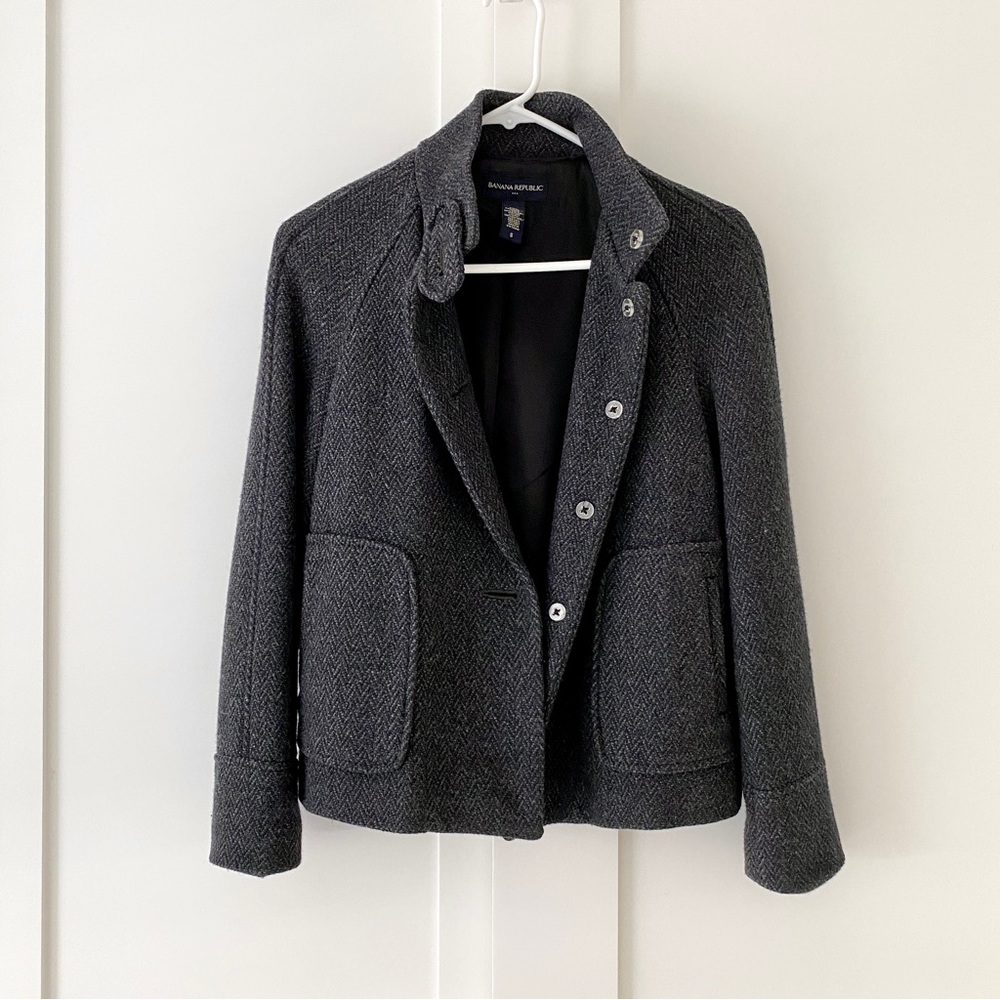 Banana Republic Tweed Short Coat